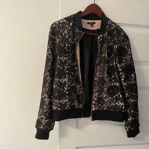 Stella and Dot lace bomber jacket